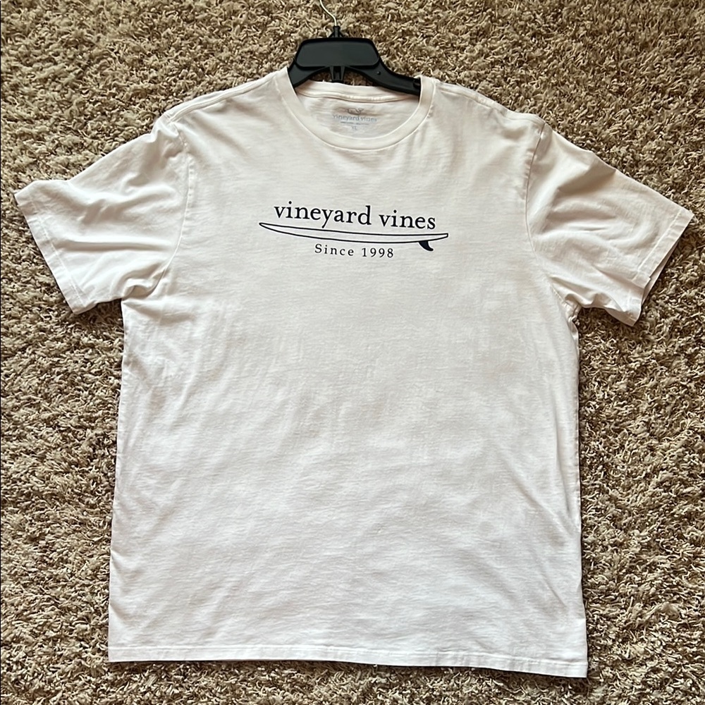 Vineyard Vines White Logo Short Sleeve Tee